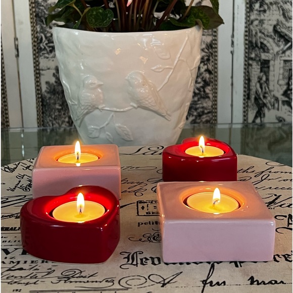 NEW! Tea Light Candle Holders, Set of 4 - Picture 7 of 10